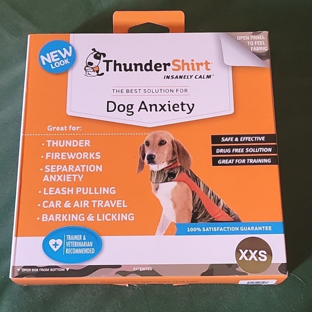 Thundershirt for Dogs Camo and Orange Size XXS
